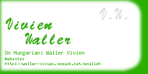 vivien waller business card